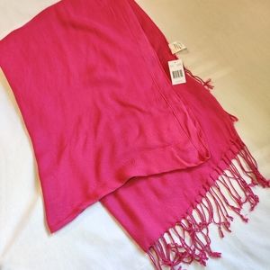 100% Rayon Hot Pink Scarf